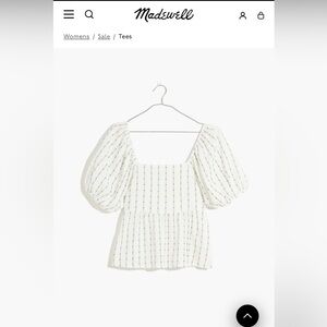 Madewell Puff-Sleeve Empire Top